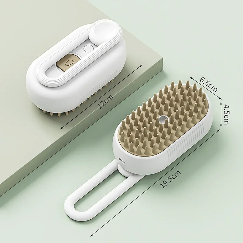3-in-1 Pet Steam Grooming Brush